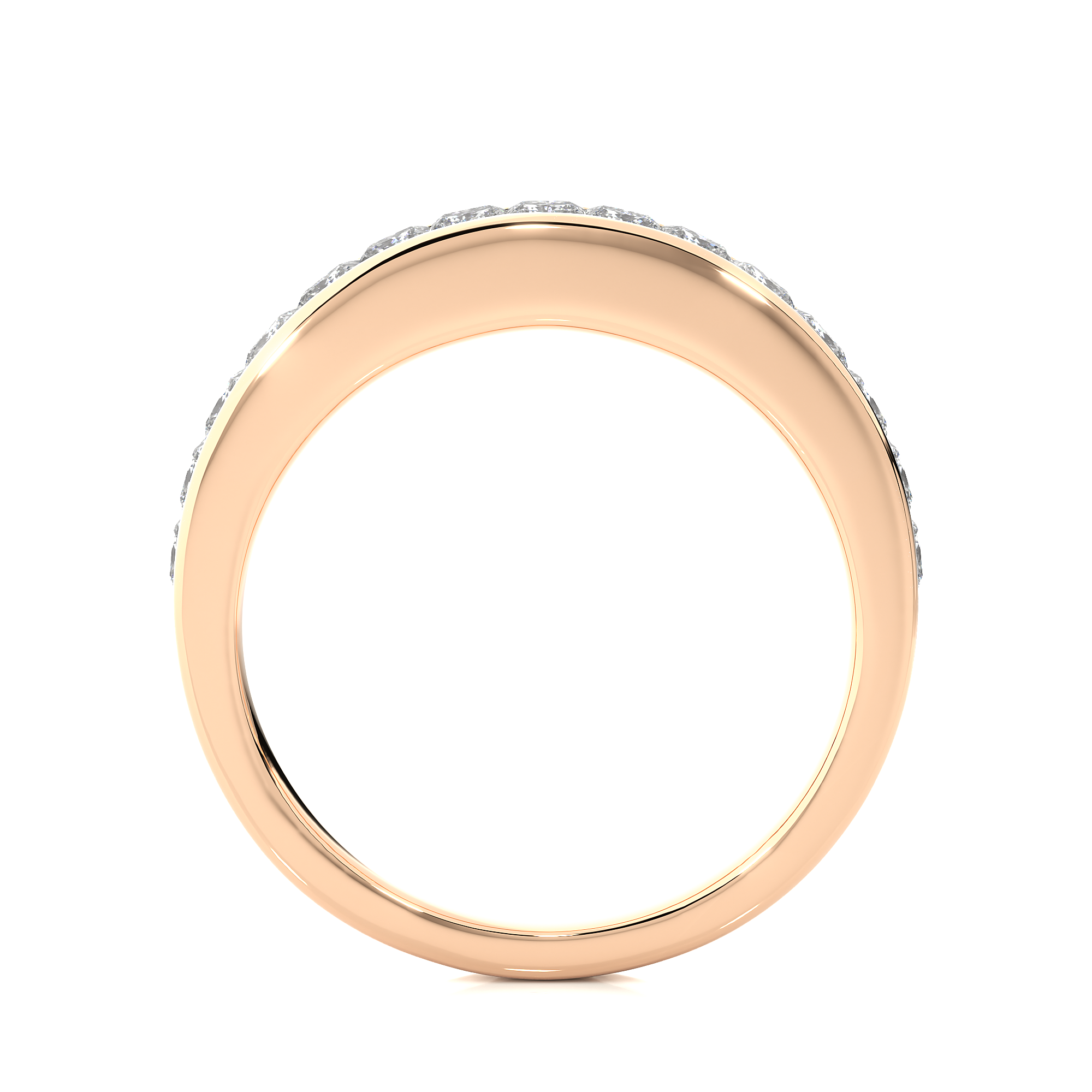0.98 Carat SI Color VS1 Clarity Diamond Studded Natural Diamond Ring.